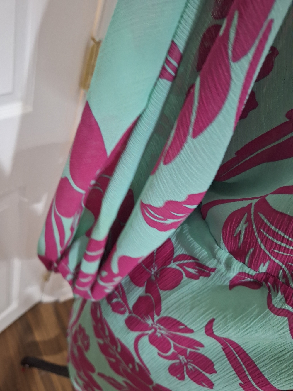 Tommy Bahama Teal and Magenta Floral Swim Coverup - Picture 5 of 6
